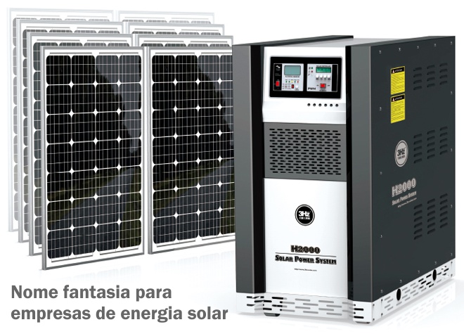 nome fantasia empresa equipamentos energia solar fotovoltaica